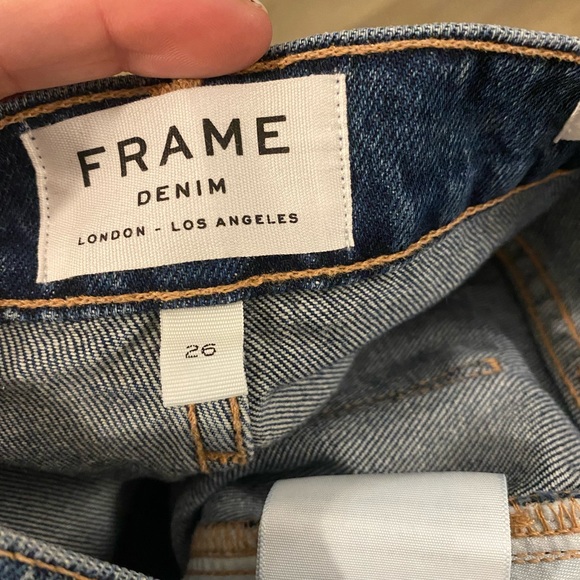 FRAME THE SYLVIE KICK BOOT JEAN PAINT SPATTER SIZE 26 NEW WITH TAGS - Picture 5 of 7